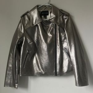 Target| Who What Wear Metallic Moto Jacket